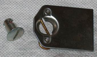 Oval Head Stud and Weld Plate Receptacle