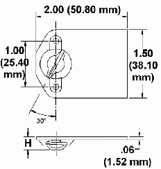 Weld Plate Receptacle Drawing