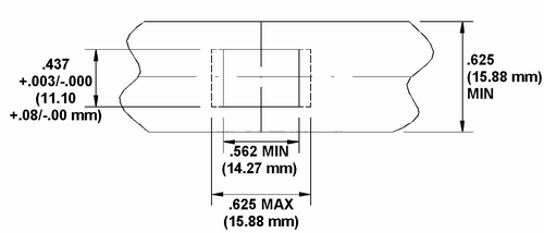 Snap-In Receptacle Support Preparation Drawing