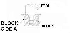 Dimple Hole Drawing with Tooling Identification