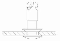 Aluminum Half Grommet Installation Drawing