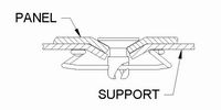 Dimpled Panel and Support Drawing