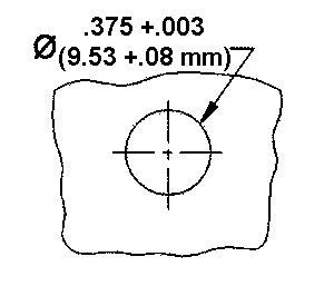 Sealed Press-In Receptacle Installation Drawing