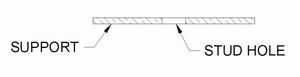 Stud Hole Drawing