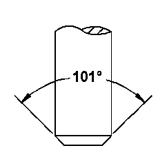 Flaring Rod Dimension Drawing