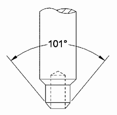 Flaring Rod Dimension Drawing