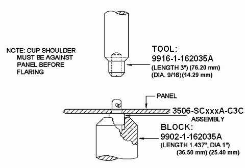 Installation Tools Drawing with Parts Identification