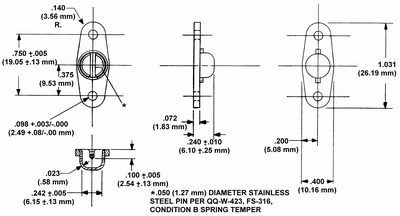 3518-G Receptacle Dimension Drawing