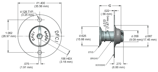 4639-CR55-xxx-Z3CT Dimension Drawing