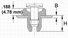 Push-to-Lock Receptacle Dimension Drawing Part 2