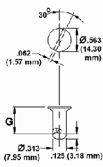 Flush Head Stud Drawing