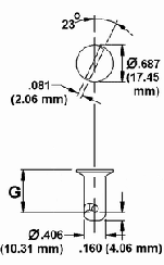 Flush Head Stud Drawing