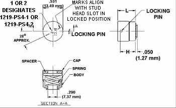 Sealed Press-In Receptacle Dimension Drawing
