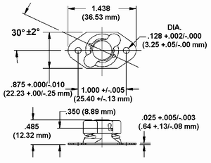 Rigid Receptacle Dimension Drawing