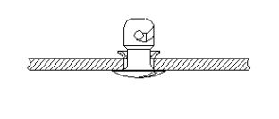 Insert Stud and Slip on Grommet Drawing