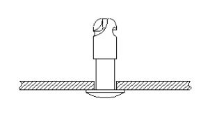 Insert Stud in Panel Drawing